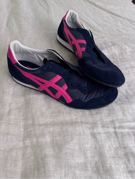 Onitsuka Tiger by Asics Shoes - Onitsuka Tiger by Asics Navy with Pink Women's Sneakers